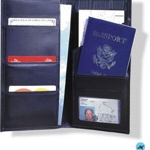 A passport and other items are in the open.
