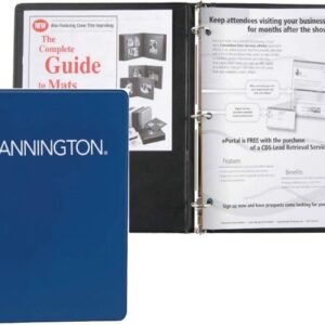 A binder with some papers and a book