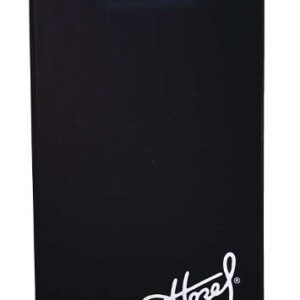 A black phone case with the word " hosel ".
