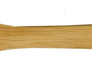 A wooden spoon with a long handle.