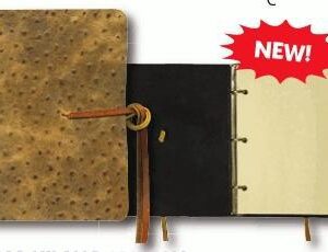A new book is being made with ostrich leather.