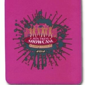 A pink cover with a picture of people dancing.