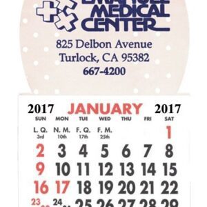 A calendar with the logo of medical center.